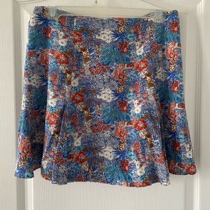 Forever 21 Floral Pattern Mini Skirt